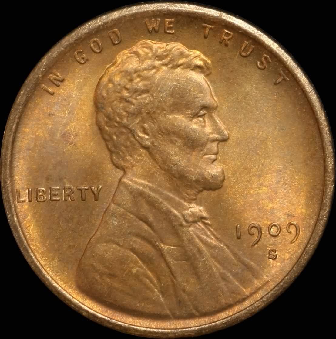 The 1909-S VDB Lincoln cent, a famous key date.