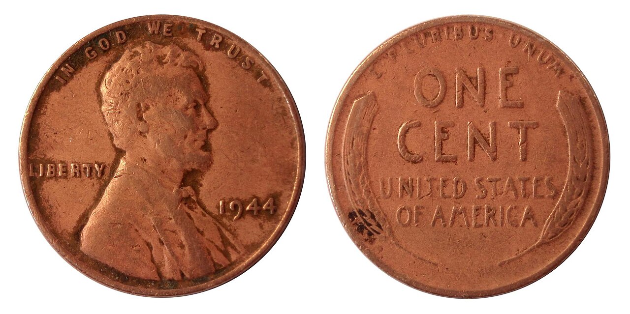A Lincoln wheat cent.
