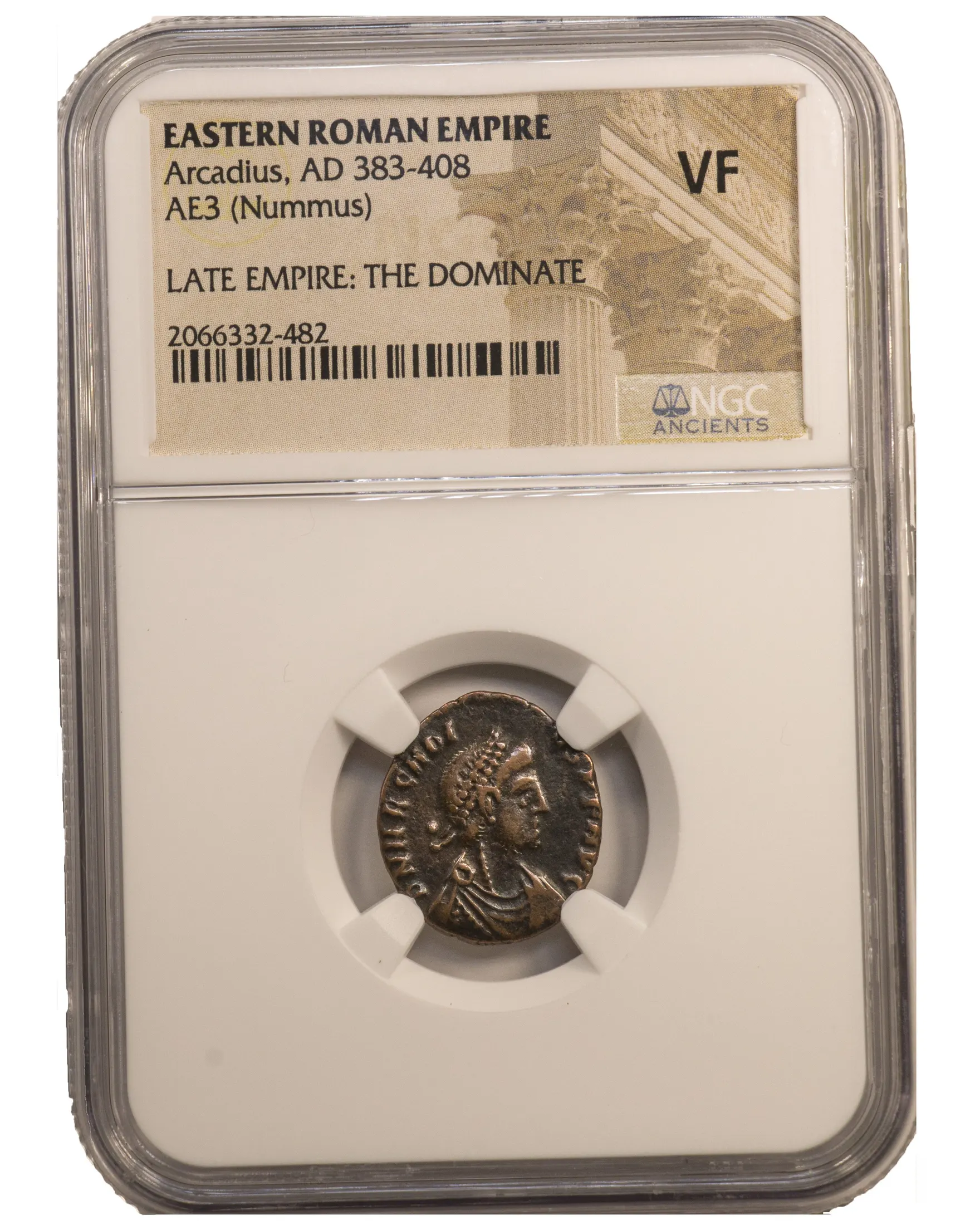 Roman Æ3 (bronze) of Arcadius, AD 383–408 — photo 1 of 1