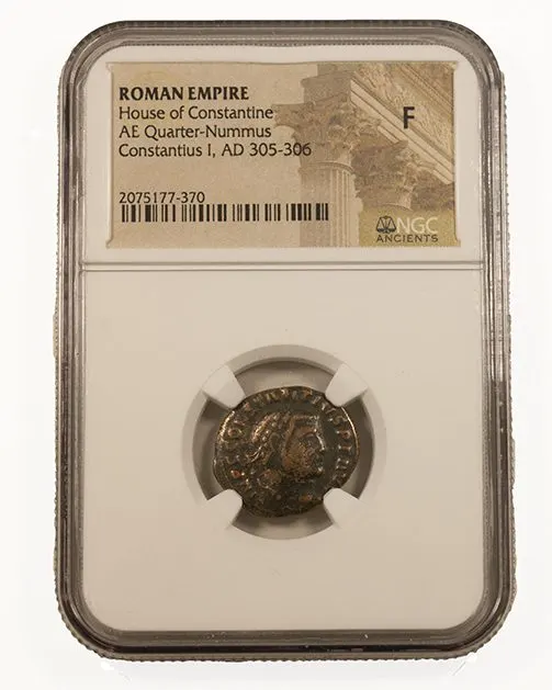 Roman Nummus of Constantius I, AD 305–306 — photo 1 of 1