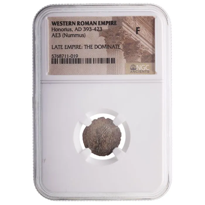 Roman Æ3 (bronze) of Honorius, AD 393–423
