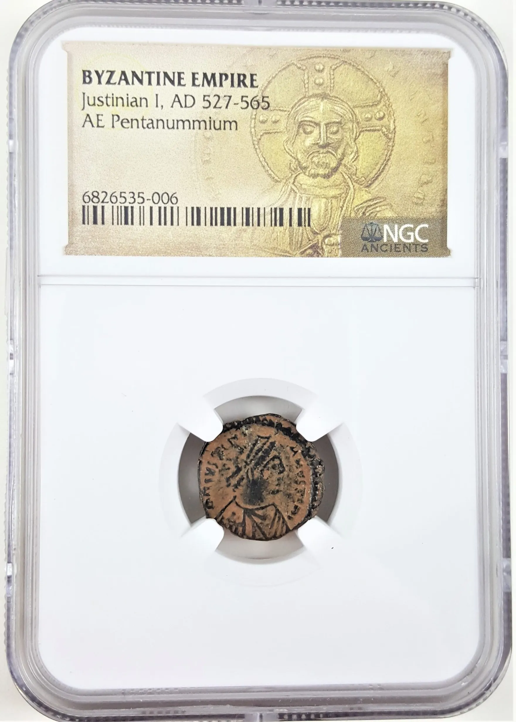 Byzantine Bronze of Justinian I, AD 527–565 — photo 1 of 1