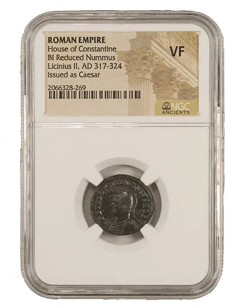 Roman Æ3 (bronze) of Licinius II, AD 317–324