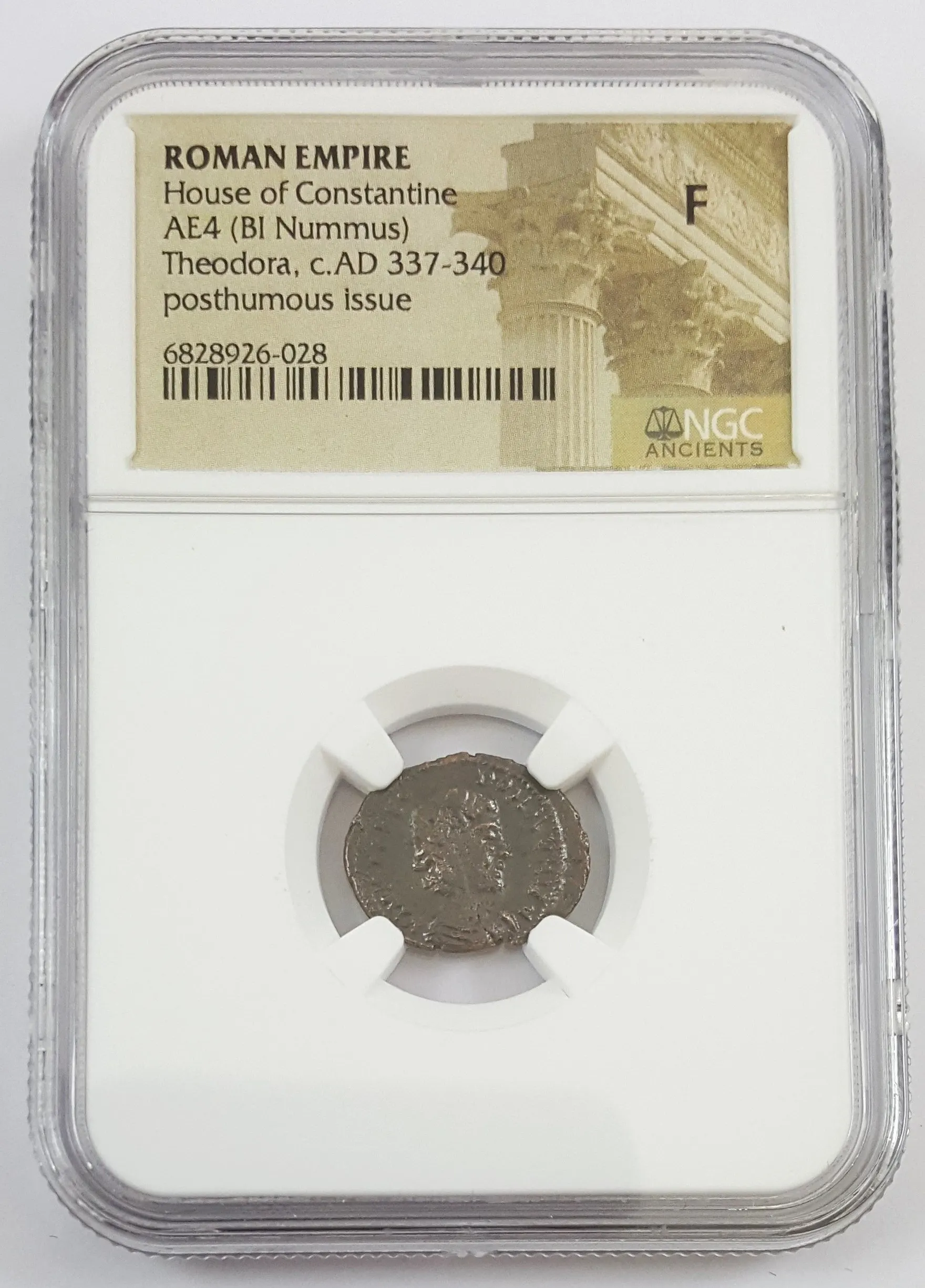 Roman Æ4 (small bronze) of Theodora — photo 1 of 1