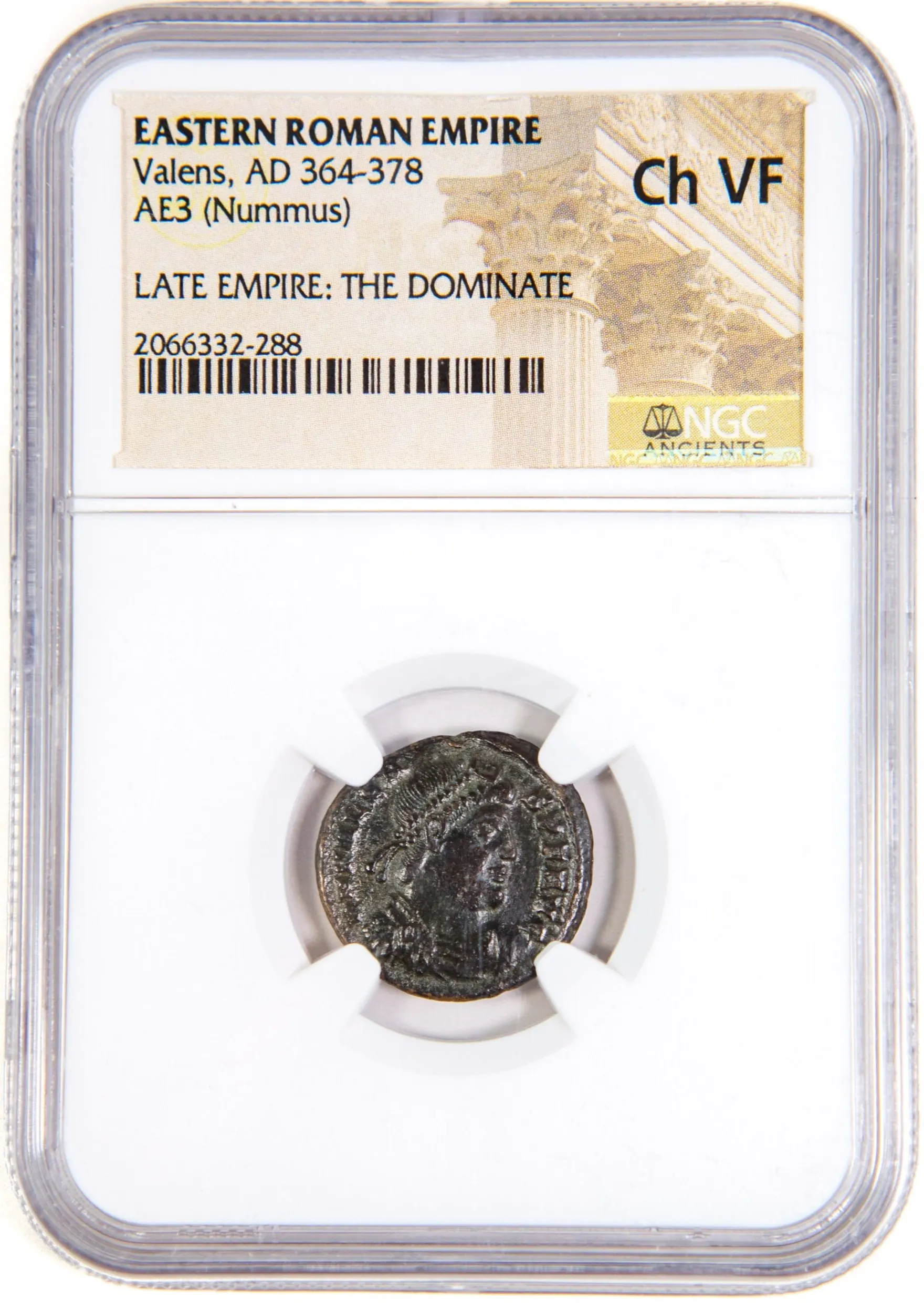 Roman Æ3 (bronze) of Valens, AD 364–378