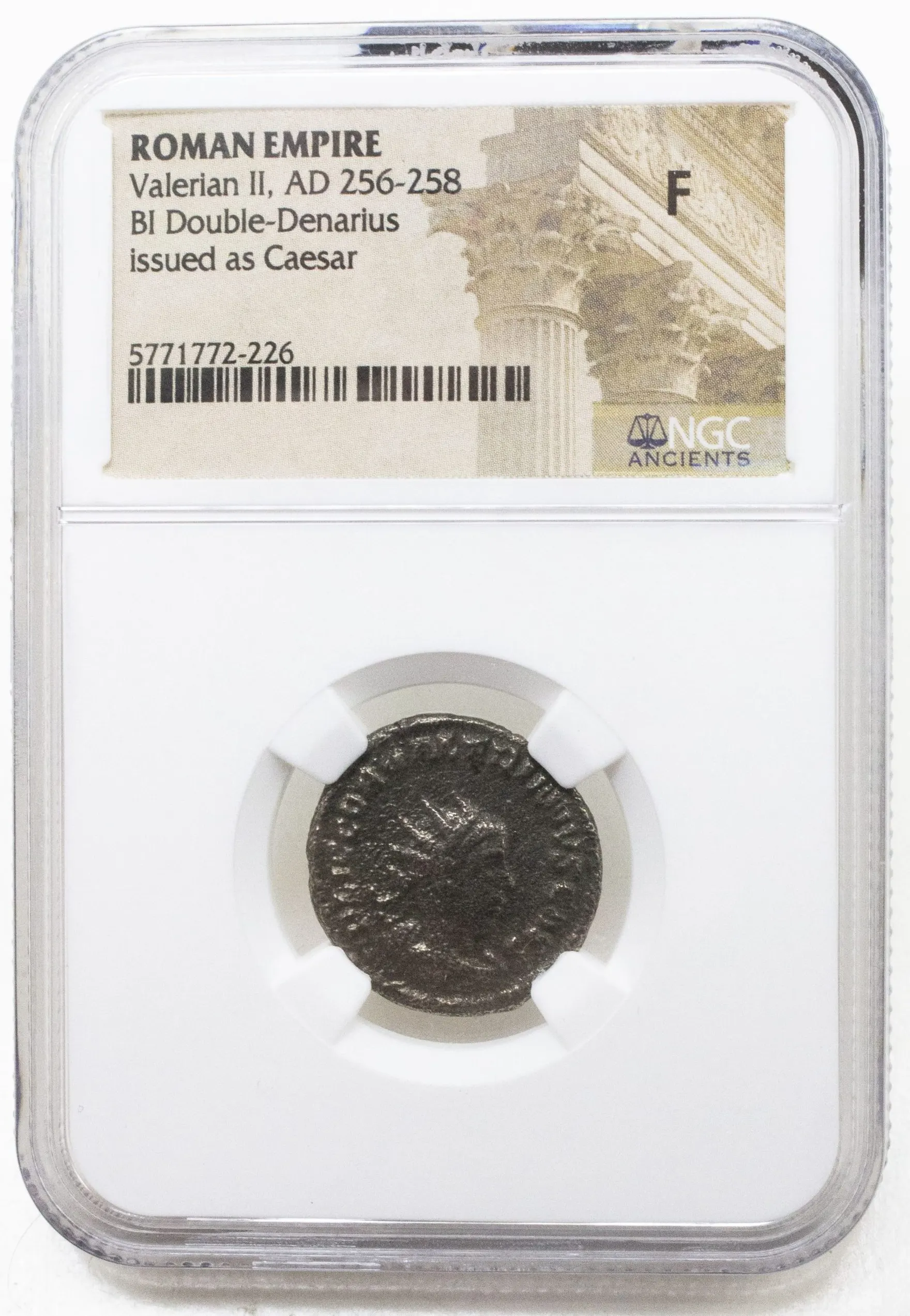 Roman Silver of Valerian II, AD 256–258 — photo 1 of 1