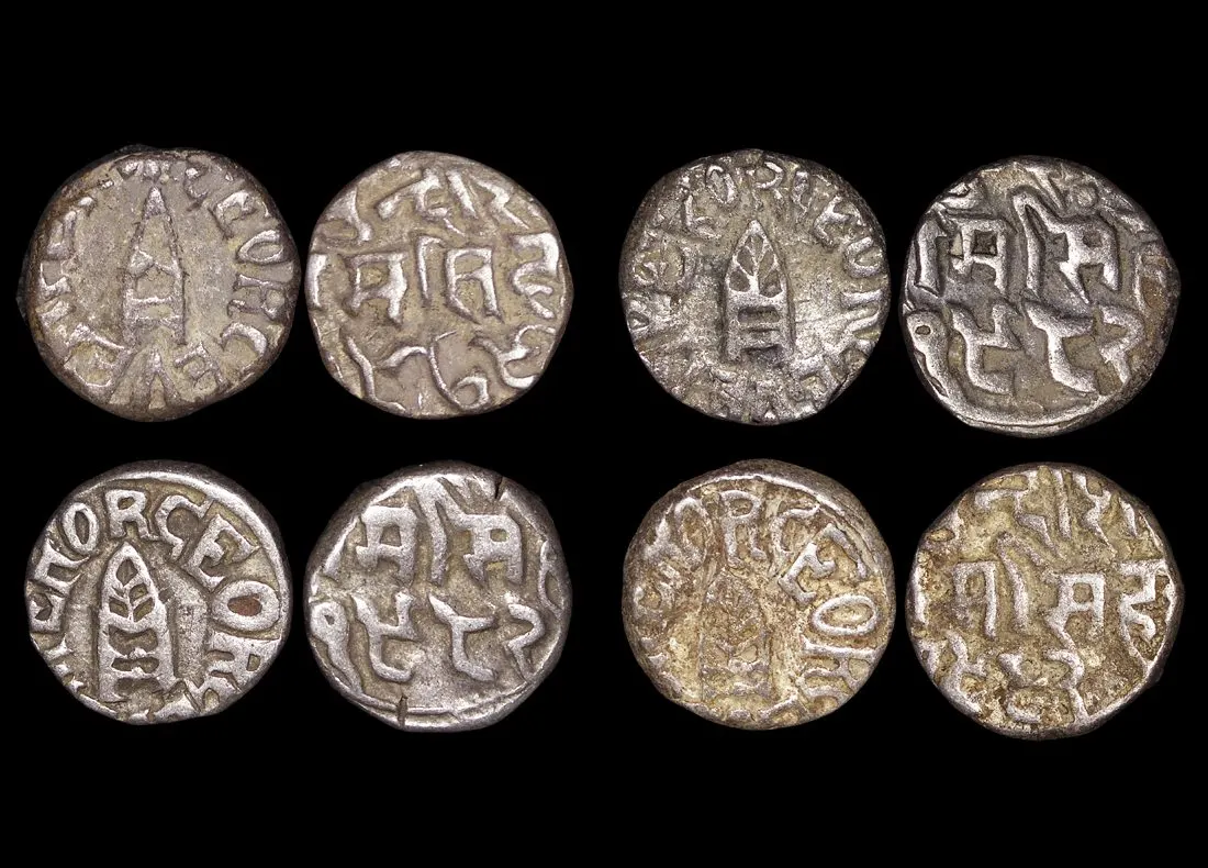 British India, Bundi, Silver Rupee, 1922–1932 (lot of 4)
