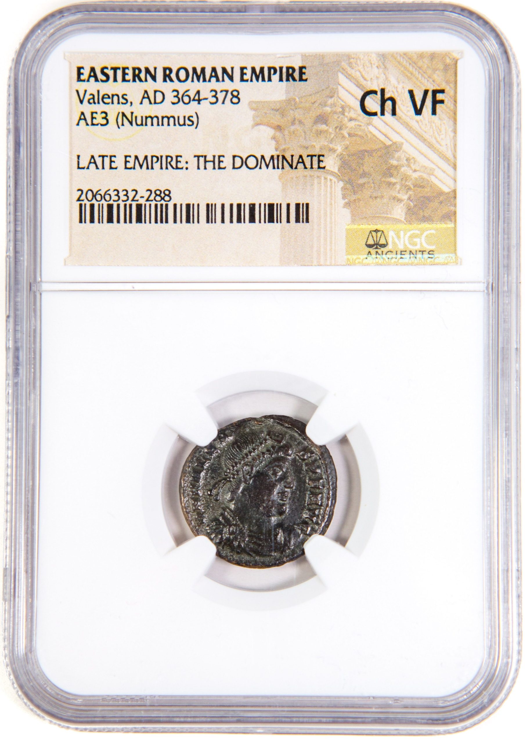 Roman Γ3 (bronze) of Valens, AD 364β378
