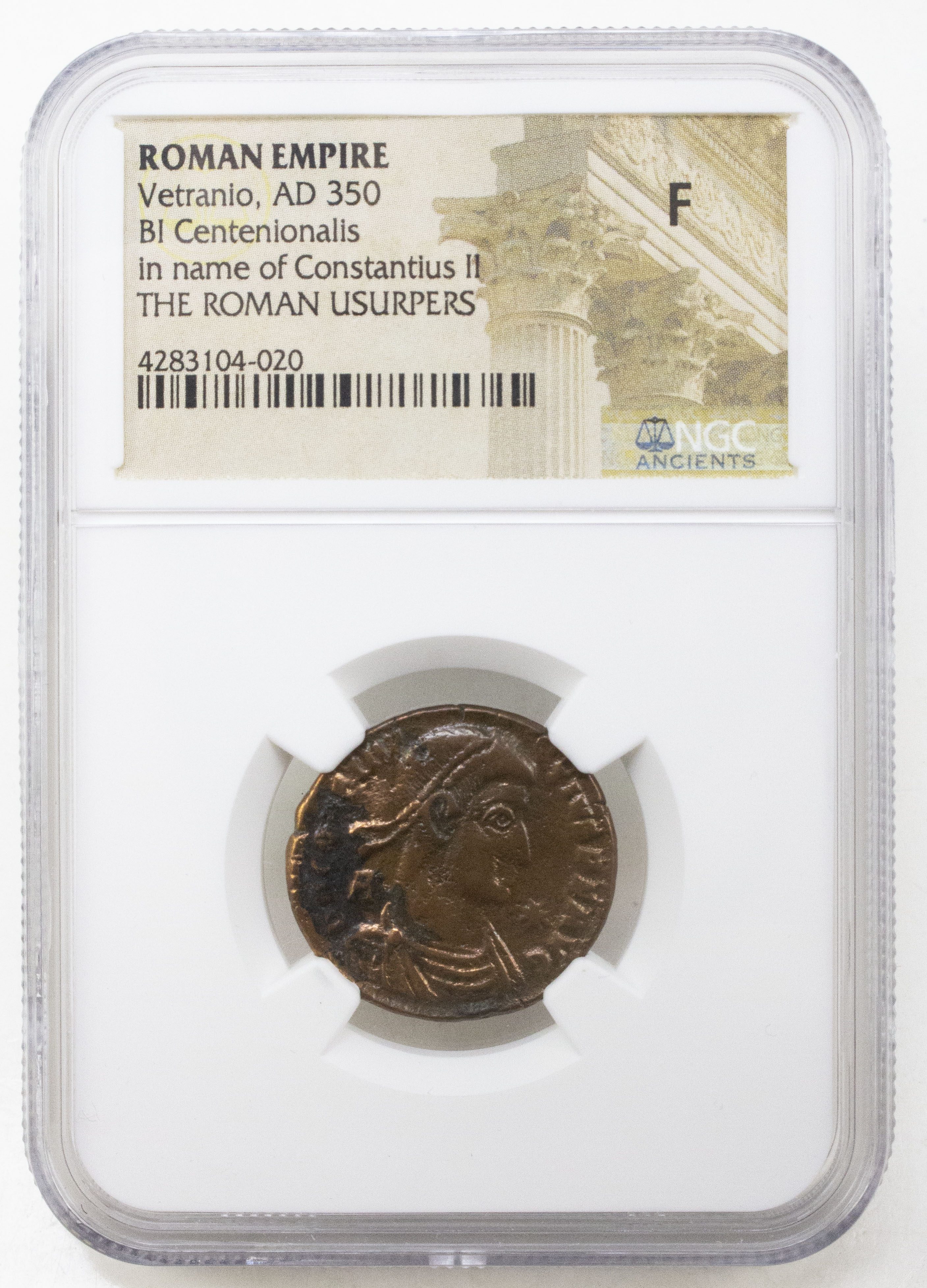 Roman Æ2 (bronze) of Vetranio, AD 350